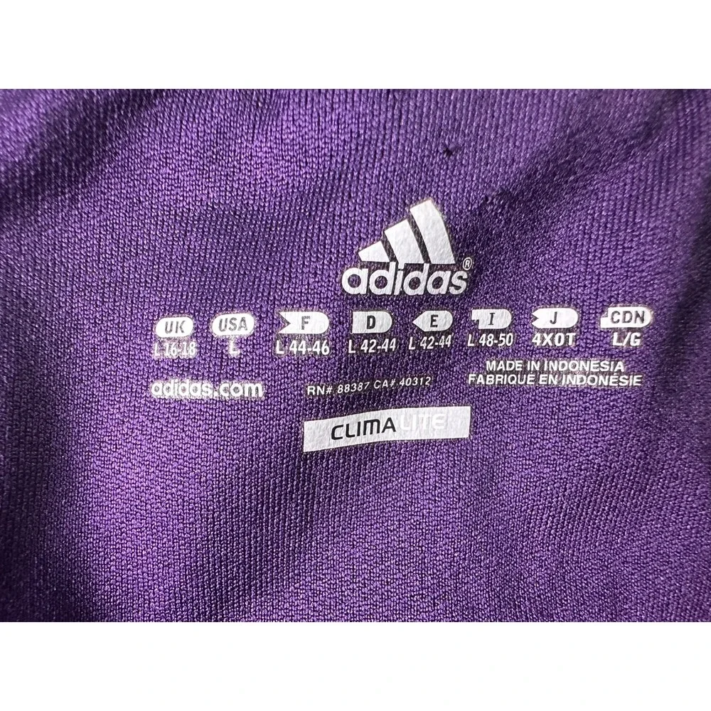 Adidas Climalite Women's Large Purple Geometric Print Running Athletic‎ Shorts L